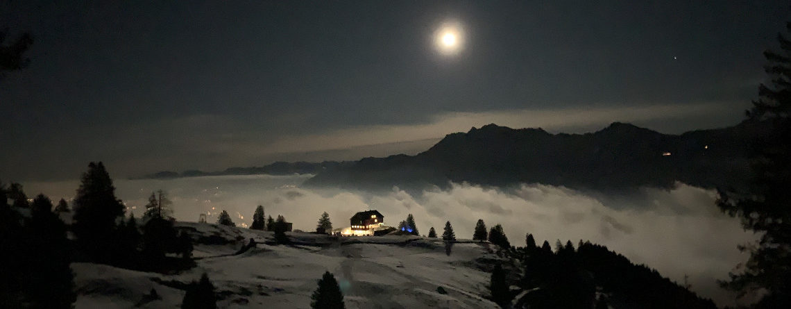 Vollmond-Schneeschuhtour Buchserberg SG